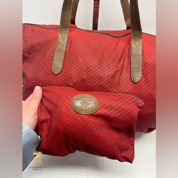 ❤️SOLD❤️Vintage Gucci Packable Weekender w/ Pouch - Picture 10 of 14